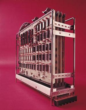 A qbus backplane with an LSI-11 CPU module