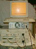 VaxServer 3100 Model 10 with external disks, tape and terminal