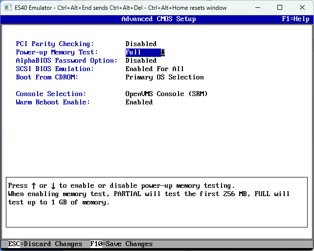 Advanced CMOS Setup