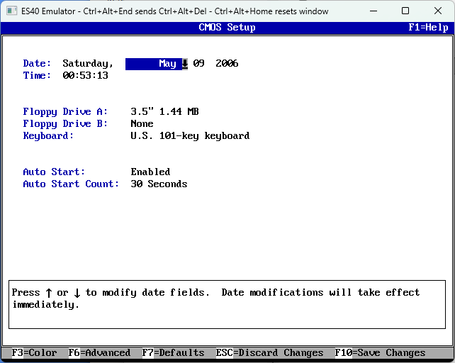CMOS Setup