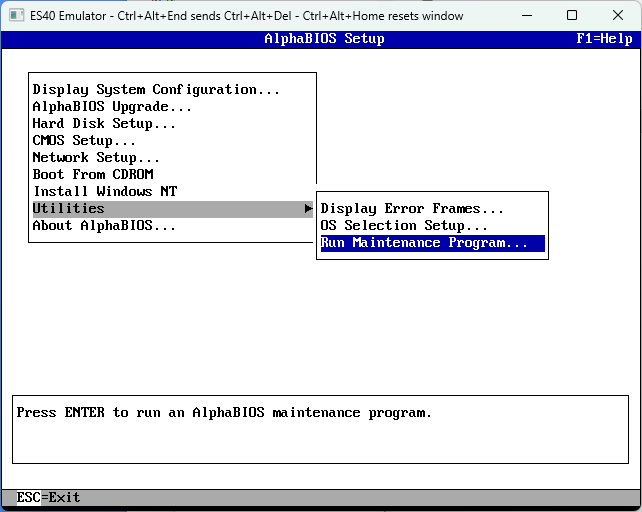 Run Maintenance Program