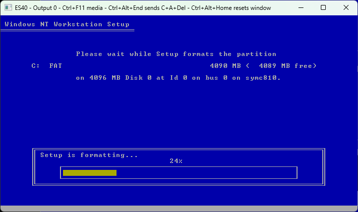 Formatting...