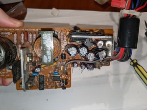 PCB, Top, Caps installed