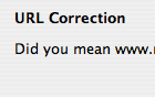 URL auto-correction