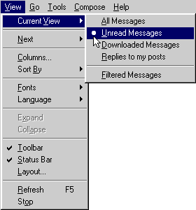 View menu