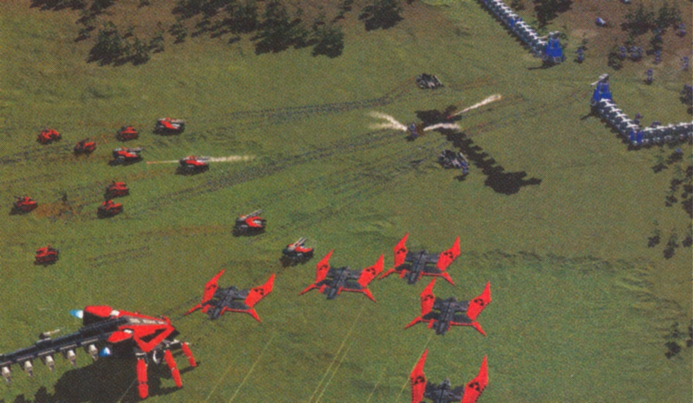 Cybran combined assault on UEF