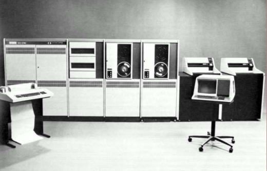 This is a photo of the VAX-11/780 system. As you can see, it's huge. Compared to today's machines this monster seems unwhelming, but at the time it was considered very fast.