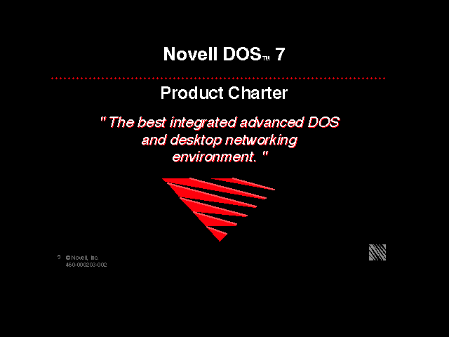 Novell DOS 7 - Product Charter