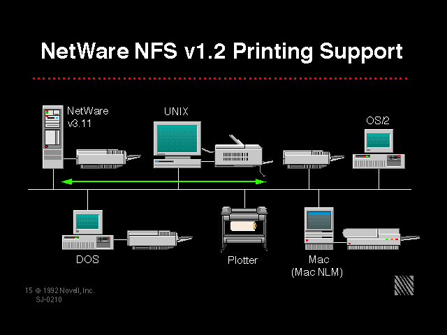 NetWare NFS v1.2 Printing Support
