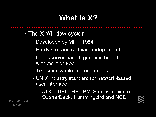 What is X?
